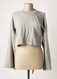 Sweat-shirt sans capuche gris ALEXANDER WANG femme