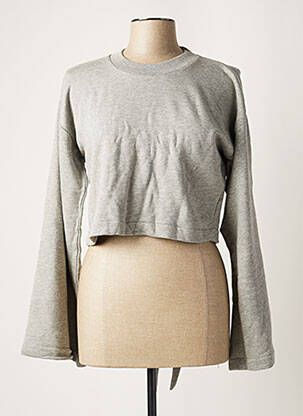 Sweat-shirt sans capuche gris ALEXANDER WANG femme