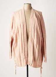 Gilet manches longues rose SACK'S femme