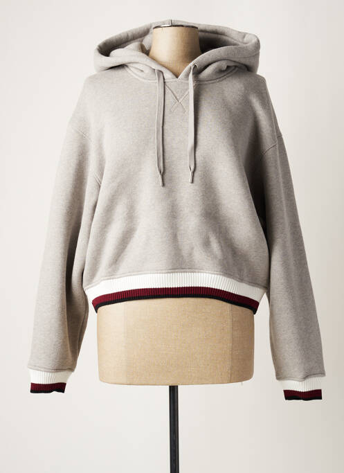 Sweat-shirt à capuche gris ALEXANDER WANG pour femme