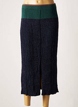 Jupe longue coupe droite bleu PAUL SMITH femme