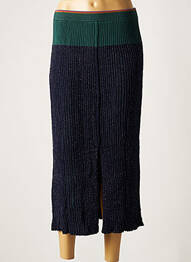 Jupe longue coupe droite bleu PAUL SMITH femme