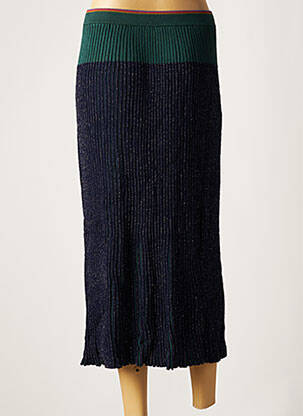 Jupe longue coupe droite bleu PAUL SMITH femme