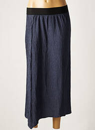 Jupe longue tissage plissé bleu RABENS SALONER femme