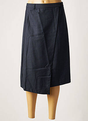Jupe mi-longue coupe droite bleu DAY OFF femme