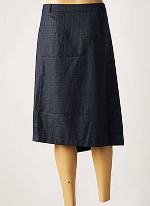 Jupe mi-longue coupe droite bleu DAY OFF femme