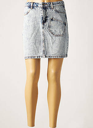 Jupe courte poches bleu NOISY MAY femme