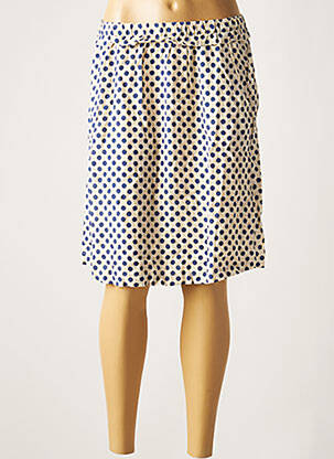 Jupe mi-longue taille élastique beige BELLEROSE femme