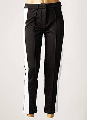 Pantalon 7/8 fermeture zippée sous rabat avec crochet taille normale noir FILA femme