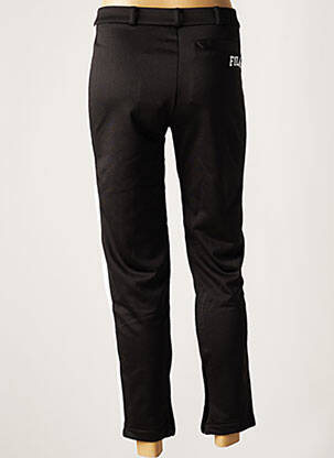 Pantalon 7/8 fermeture zippée sous rabat avec crochet taille normale noir FILA femme