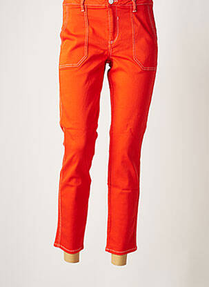 Pantalon 7/8 orange VILA femme