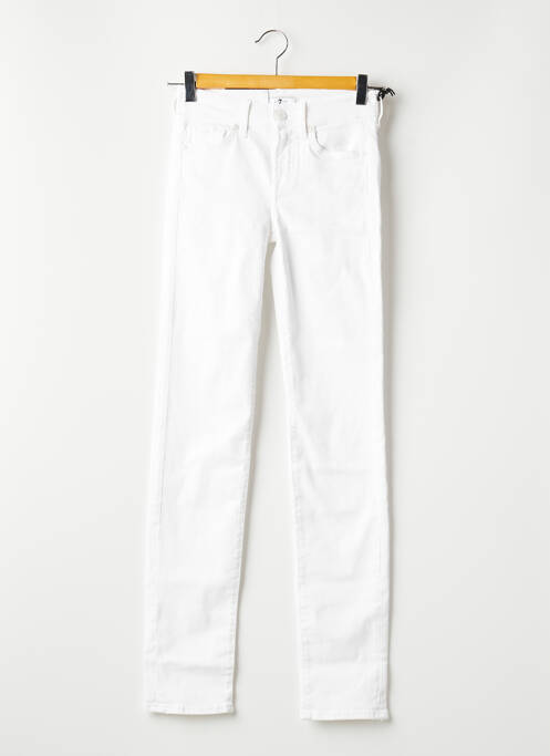Pantalon slim blanc 7 FOR ALL MANKIND femme