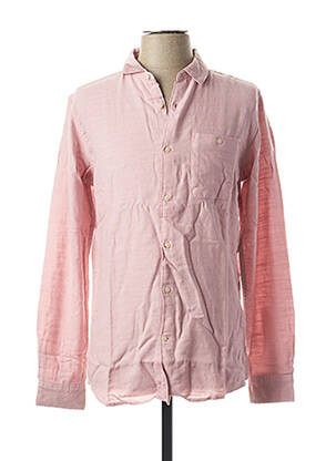 Chemise manches longues rose KNOWLEDGE COTTON APPAREL homme