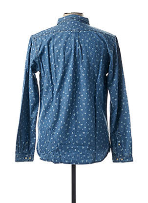 Chemise manches longues bleu KNOWLEDGE COTTON APPAREL homme