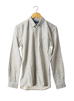 Chemise manches longues gris SUIT homme