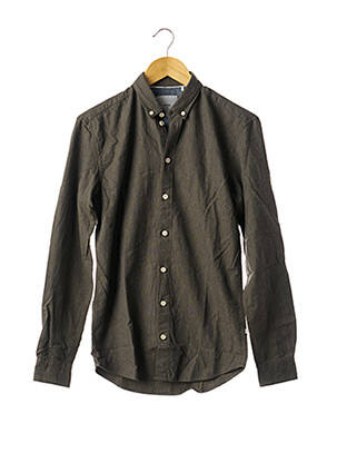 Chemise manches longues vert MINIMUM homme