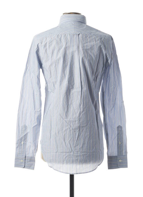 Chemise manches longues bleu BELLEROSE pour homme
