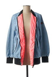 Blouson col v bleu OOF WEAR femme
