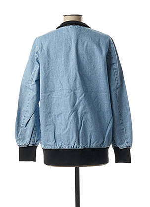 Blouson finition bords-côtes bleu OOF WEAR femme