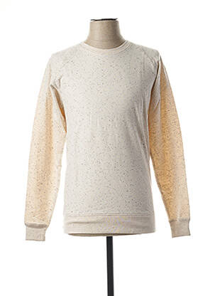 Sweat-shirt sans capuche beige SUIT homme