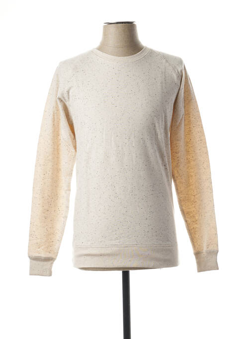 Sweat-shirt sans capuche beige SUIT homme