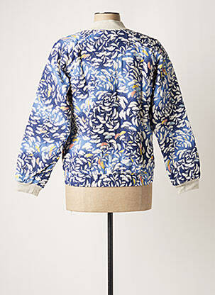 Veste casual coupe droite bleu MY SUNDAY MORNING femme