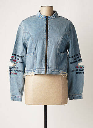 Veste casual poches bleu NOISY MAY femme