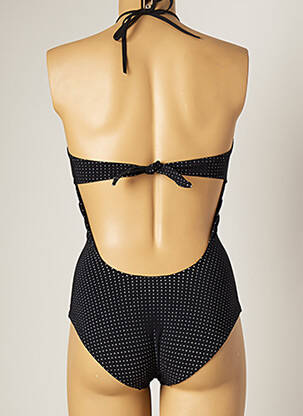 Maillot de bain 1 pièce stretch noir NAELIE femme
