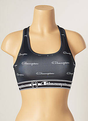Soutien-gorge effet matière satinée brassieres noir CHAMPION femme
