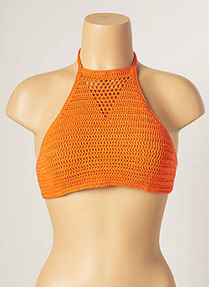 Haut de maillot de bain stretch orange MAIYA femme