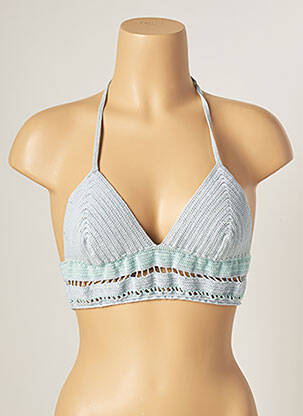Haut de maillot de bain stretch bleu MAIYA femme