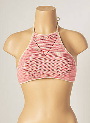 Haut de maillot de bain stretch rose MAIYA femme