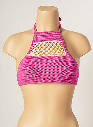 Haut de maillot de bain stretch rose MAIYA femme