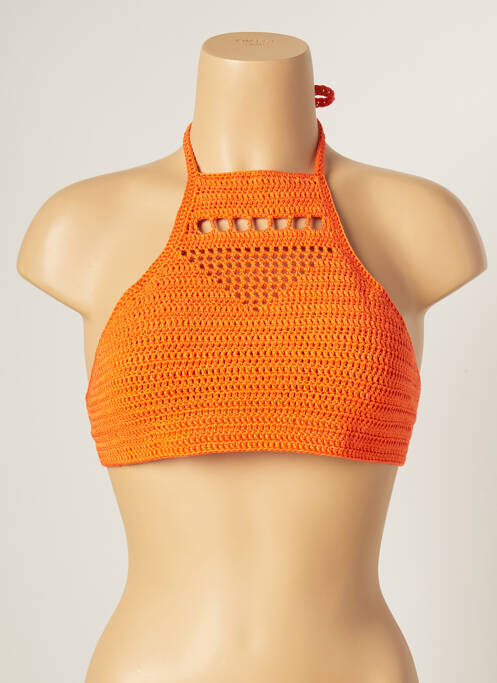 Haut de maillot de bain stretch orange MAIYA femme