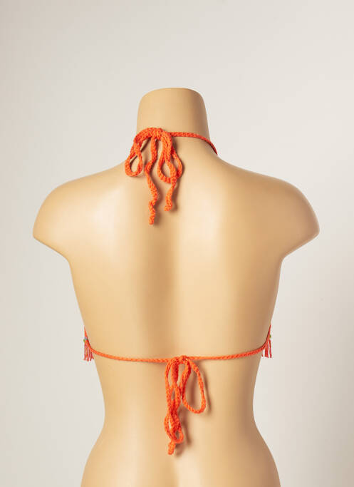 Haut de maillot de bain stretch orange MAIYA femme