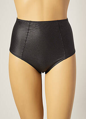 Bas de maillot de bain imprimé rayures culotte gris NAELIE femme