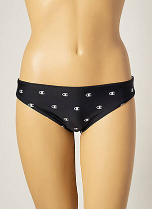 Bas de maillot de bain imprimé fantaisie culotte noir CHAMPION femme
