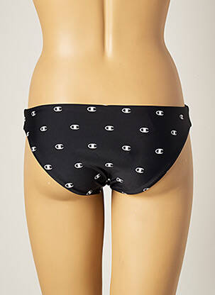 Bas de maillot de bain imprimé fantaisie culotte noir CHAMPION femme