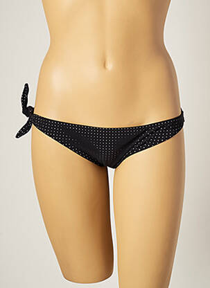 Bas de maillot de bain micro fibres bikini noir NAELIE femme