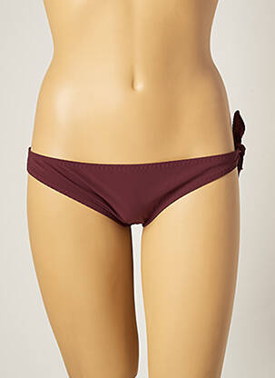 Bas de maillot de bain micro fibres culotte violet NAELIE femme