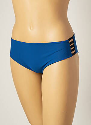 Bas de maillot de bain micro fibres culotte bleu FIRENZE femme