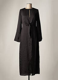 Robe longue manches longues manches longues noir DAY OFF femme