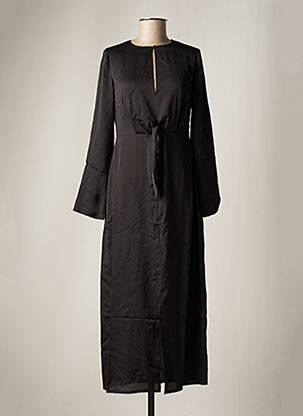 Robe longue manches longues manches longues noir DAY OFF femme