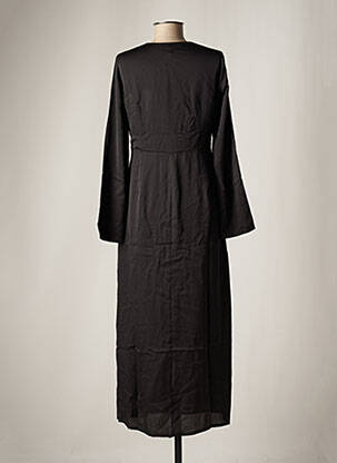 Robe longue manches longues manches longues noir DAY OFF femme