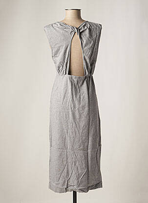 Robe mi-longue sans manche sans manche gris DAY OFF femme