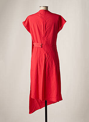 Robe longue manches courtes manches courtes rouge DAY OFF femme