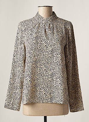 Blouse col rond manches longues beige DAY OFF femme