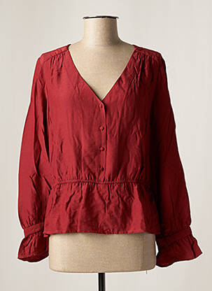 Blouse manches longues manches longues rouge DAY OFF femme
