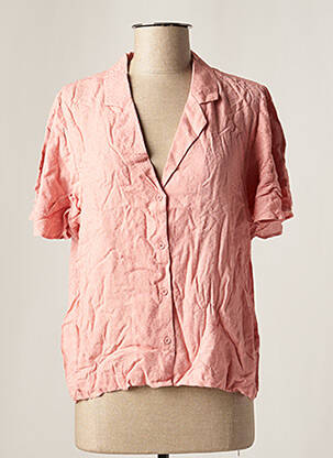 Chemisier coupe droite manches courtes rose DAY OFF femme