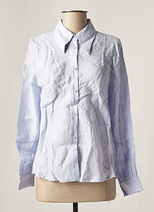 Chemisier coupe droite manches longues bleu DAY OFF femme